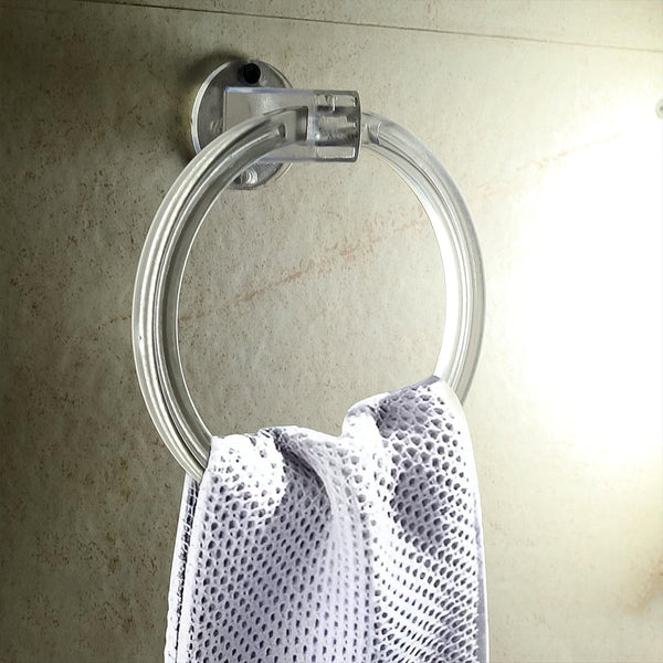 Unbreakable ABS Round Towel Ring Wall Mounted Stand/Holder