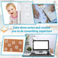 50 Sheets Transparent Sticky Notes Pad,Clear Cute Full self-Adhesive Waterproof,See Through Memo Pads,Perfect for College Essentials Books and Office Stationery Art and Craft