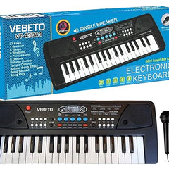 Kids Piano Keyboard with Mic (1 Year Warranty) 37 Keys 8 Rhythms 8 Tones 6 Demos Portable Electronic Keyboard Toy Beginners Educational Songs Recording Musical Toys 2 3 4 5 Years Boys Girls