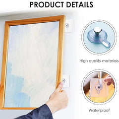 Multipurpose Adhesive Damage-Free Photo Frame Wall Hooks