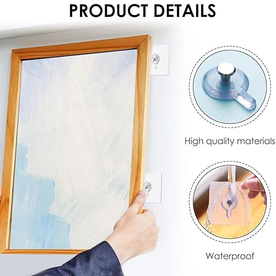 Multipurpose Adhesive Damage-Free Photo Frame Wall Hooks