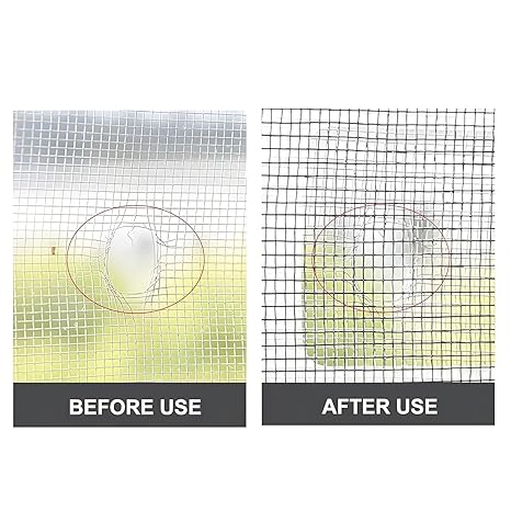 Garth Window Screen Repair Tape (1 Pc, 4 × 4 Inch) Pack of 20 for Quick Fix, Tear Repair, Mesh Patch, Durable Self Adhesive, Easy To Use for Doors, Windows, Patio Screens, Prevents Insects
