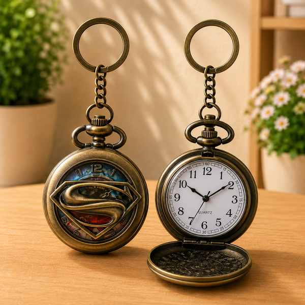 Superman Time Piece Keychain