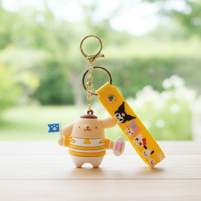 Pompompurin Silicone Keychains