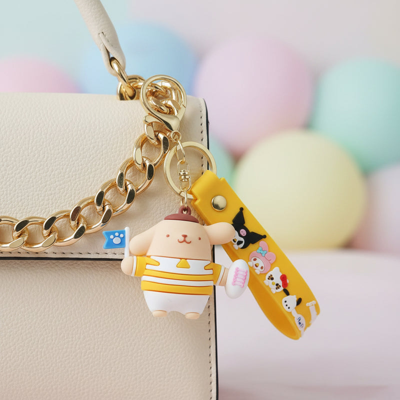 Pompompurin Silicone Keychains