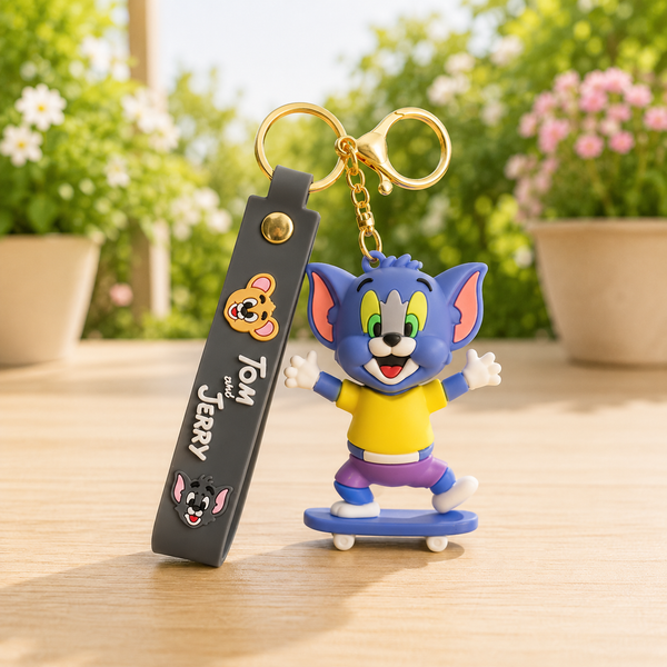 Tom Skates Silicone Keychain