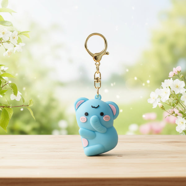 Elephant Couple Keychain