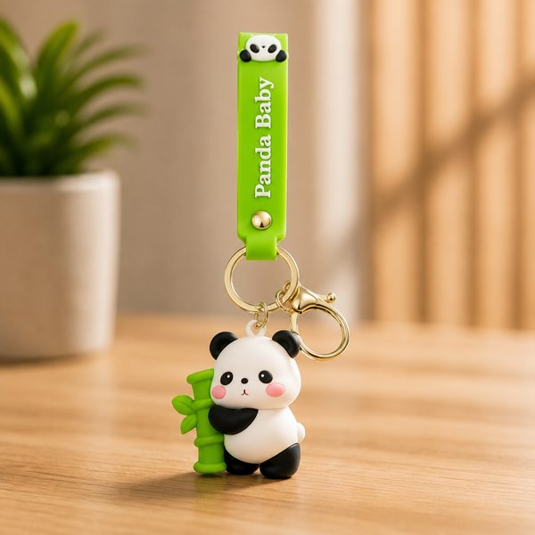 Panda Silicone Keychains