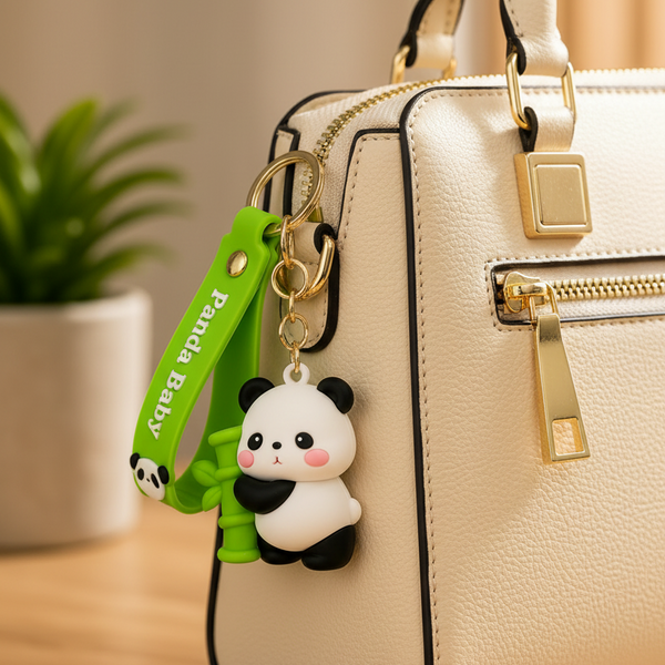 Panda Silicone Keychains