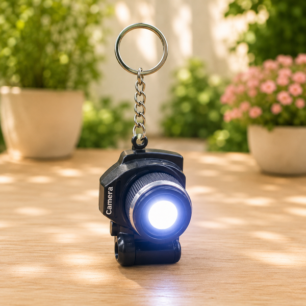 Flash Camera With Sound Keychain