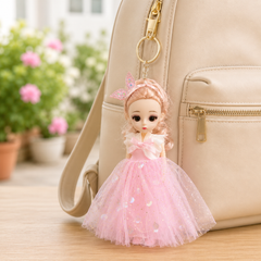Long Dress Bag Charm Keychain