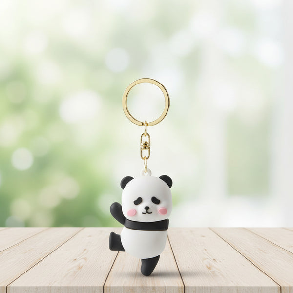 Panda Couple Keychain