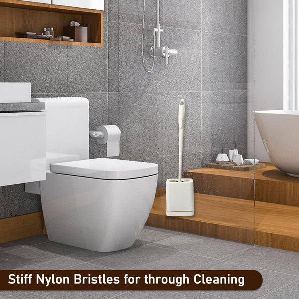 Toilet Brush Set Household Cleaning Toilet Brushes Holder Sets Home Bathroom Hotel Long Handle No Dead Angle Decontamination Floor-Mounted Wall-Mounted Cleaner Brush Tool