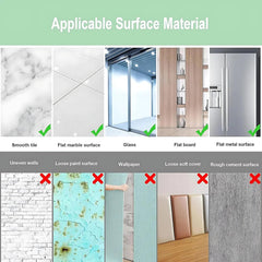 WallMagic Oval Shape Adhesive Mirror Wall Sticker – Full-Length, Dual-Sided Acrylic Mirror for Bedroom, Living Room, Bathroom, and Tiles