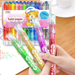 2 Twist Crayons for Kids - 24 Pcs Crayon Set for Kids