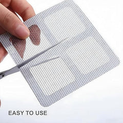Garth Window Screen Repair Tape (1 Pc, 4 × 4 Inch) Pack of 20 for Quick Fix, Tear Repair, Mesh Patch, Durable Self Adhesive, Easy To Use for Doors, Windows, Patio Screens, Prevents Insects