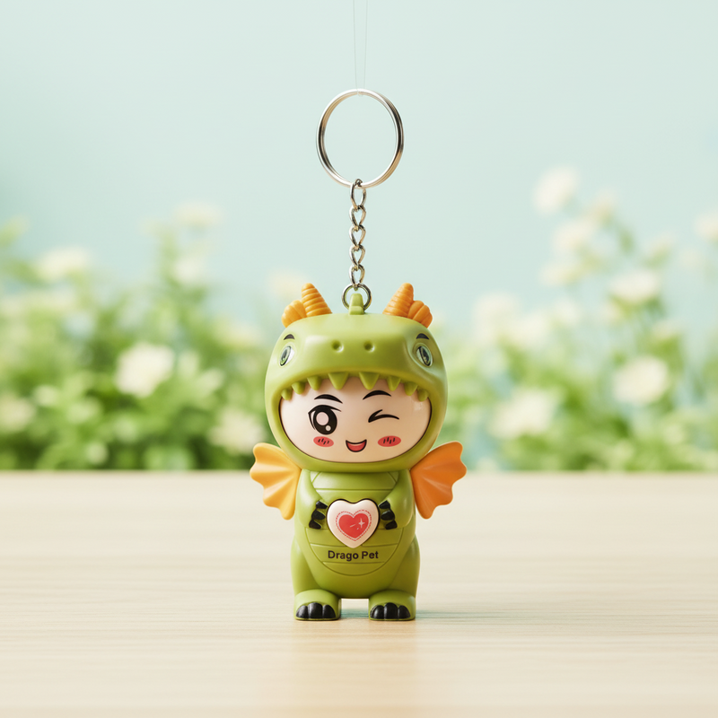 Cute Dragon Face Changing Keychain