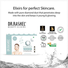 DR.RASHEL Diamond Facial Face Kit For Women & Men Combo Pack of Cleanser , Scrub , Gel , Cream & Moisturizer SPF 15 For Glowing & Brightening Skin Suitable For All Skin