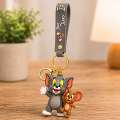 Tom And Jerry Silicone Keychains