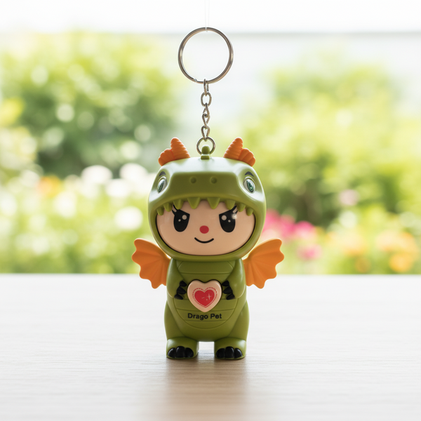 Cute Dragon Face Changing Keychain