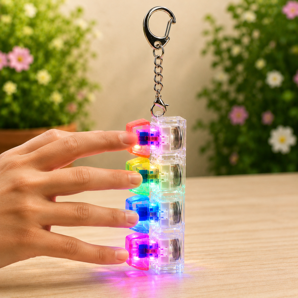 Stress Free Piano Light Keychain