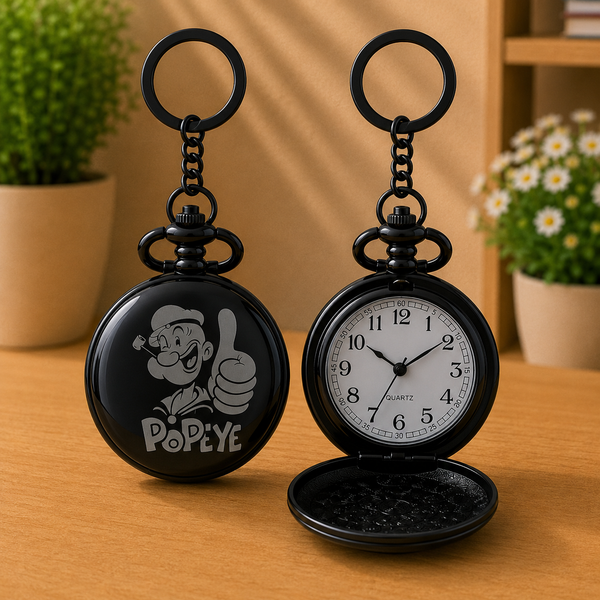 Popeye Time Piece Keychain