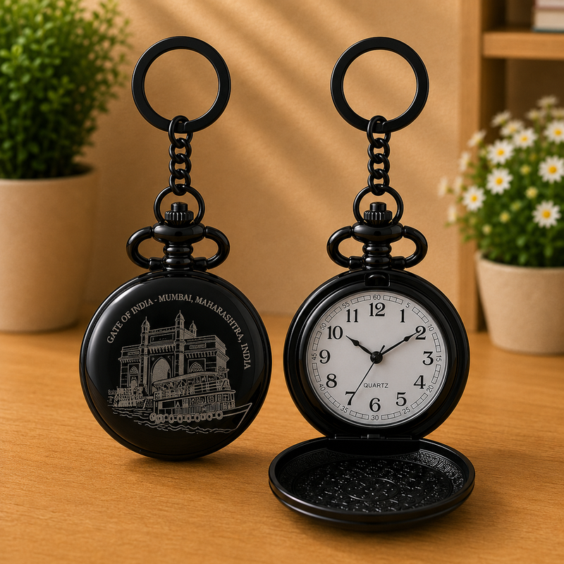 Gate of India Time Piece Keychain