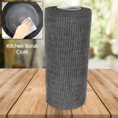 1Pc Durable Kitchen Scrub Cloth - Microfiber Cleaning Cloth Roll, Wear-Resistant Multipurpose Cleaning Cloths for Kitchen, Reusable & Disposable Dish Washing Cloth Towels (20×22cm)