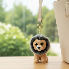Shine Eye Lion Soft Toy Keychain