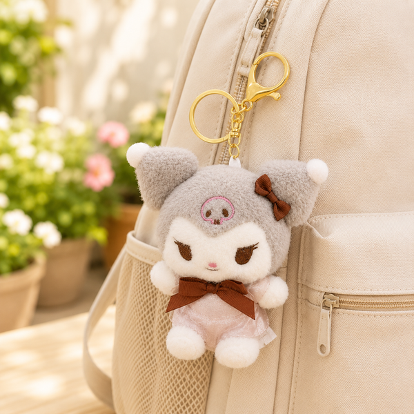 Brown Rabit Soft Toy Keychain