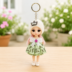 Doll Hat Bag Charm Keychain