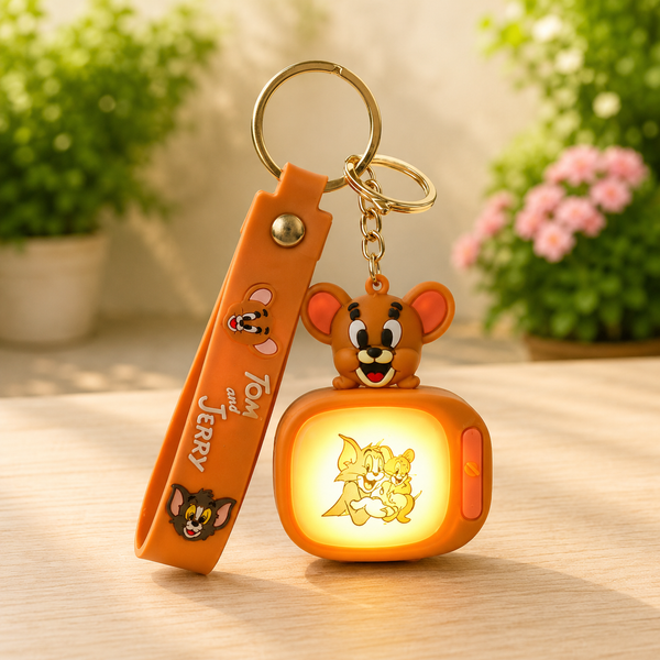 Tom And Jerry Action Figure Keychain