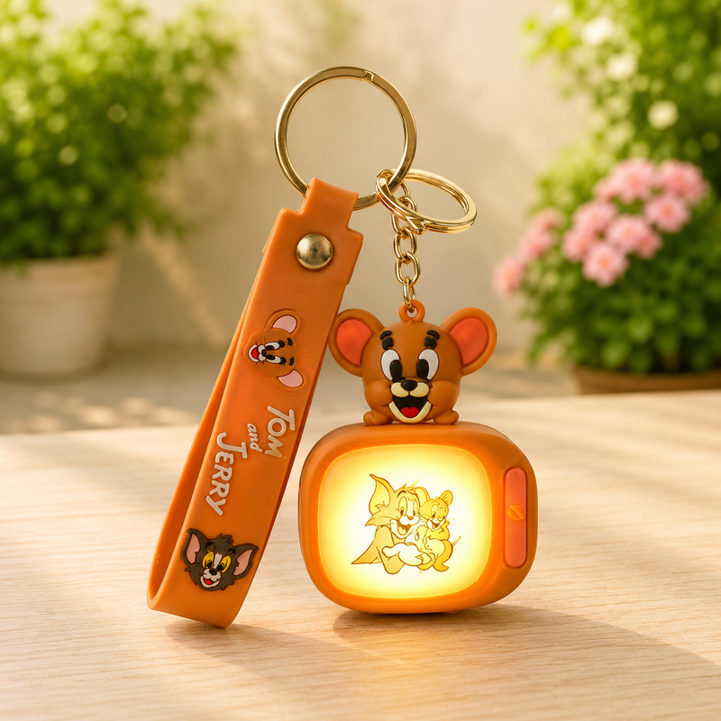 Tom And Jerry Action Figure Keychain