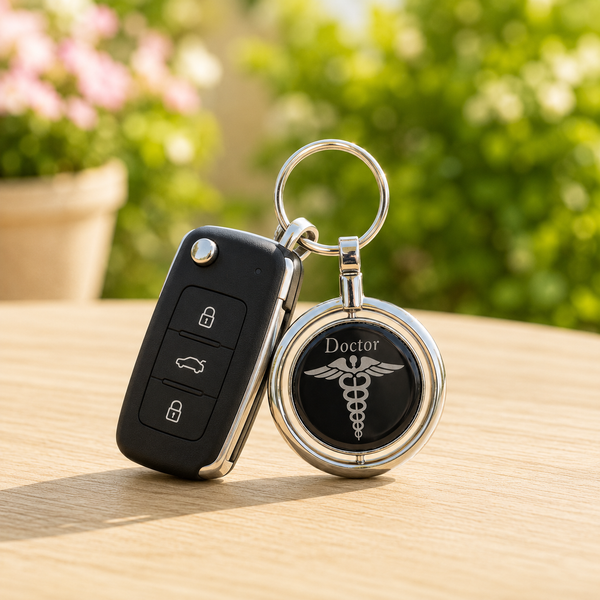 Doctor Round Keychain