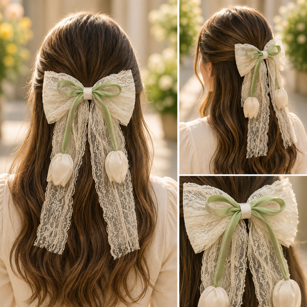 Korean Style Vintage Hair Bow