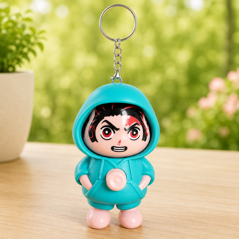 Demon Slayer Face Changing Keychain