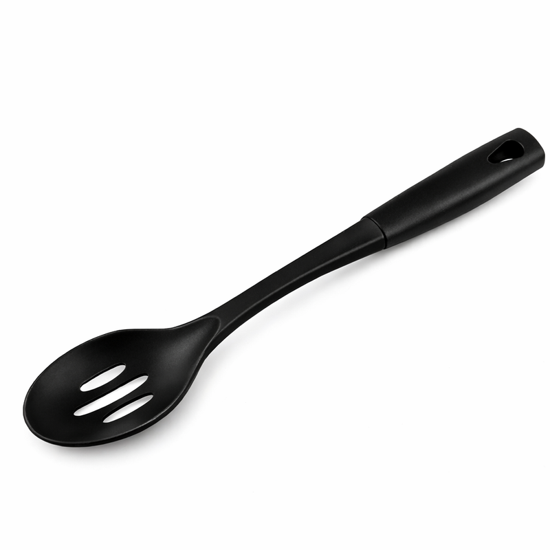Silicone Kitchen Slotted Spoon, 2 Pcs Silicone Slotted Spoon Heat Resistant, Non Scratch Cooking Spoons Set for Stirring, Scooping and Mixing