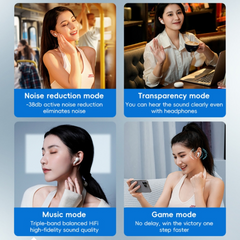 REMAX COLORFULL LIGHTS ANC+ENC EARBUDS LIGHTWEIGHT & PORTABLE