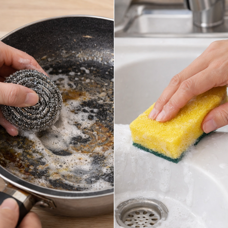 Multi-Purpose Cleaning Kit for Kitchen Items (Multi Colors)