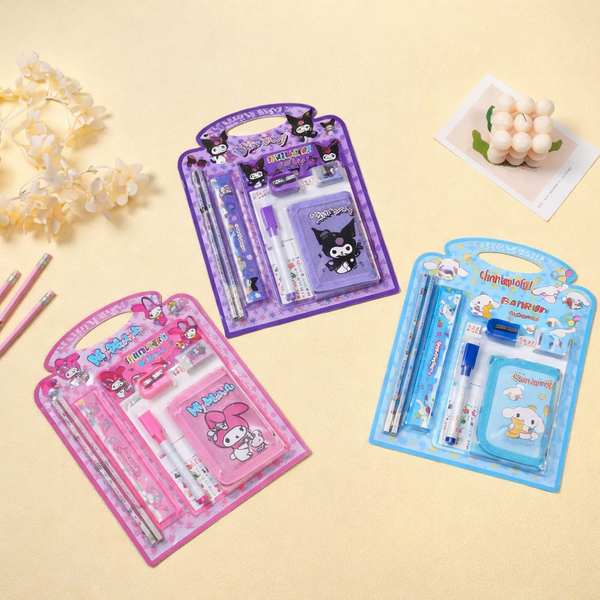 Multiple Cartoon Stationery Kit