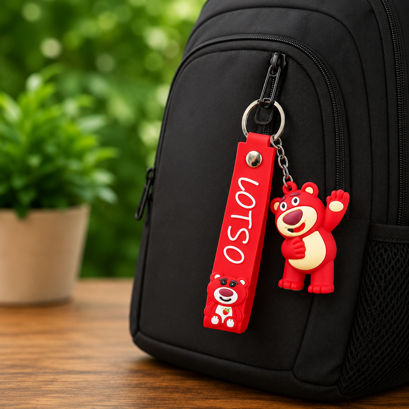 Lotso Bear Silicone Keychains