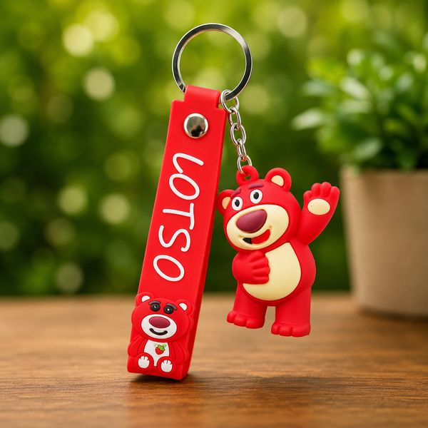 Lotso Bear Silicone Keychains