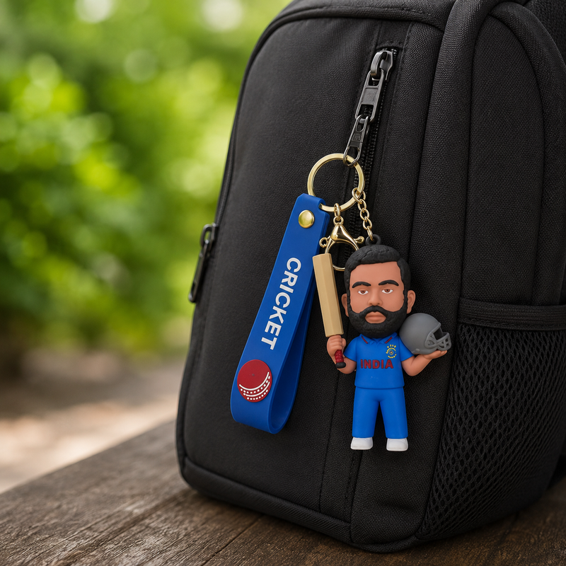 Rohit Sharma Silicone Keychains