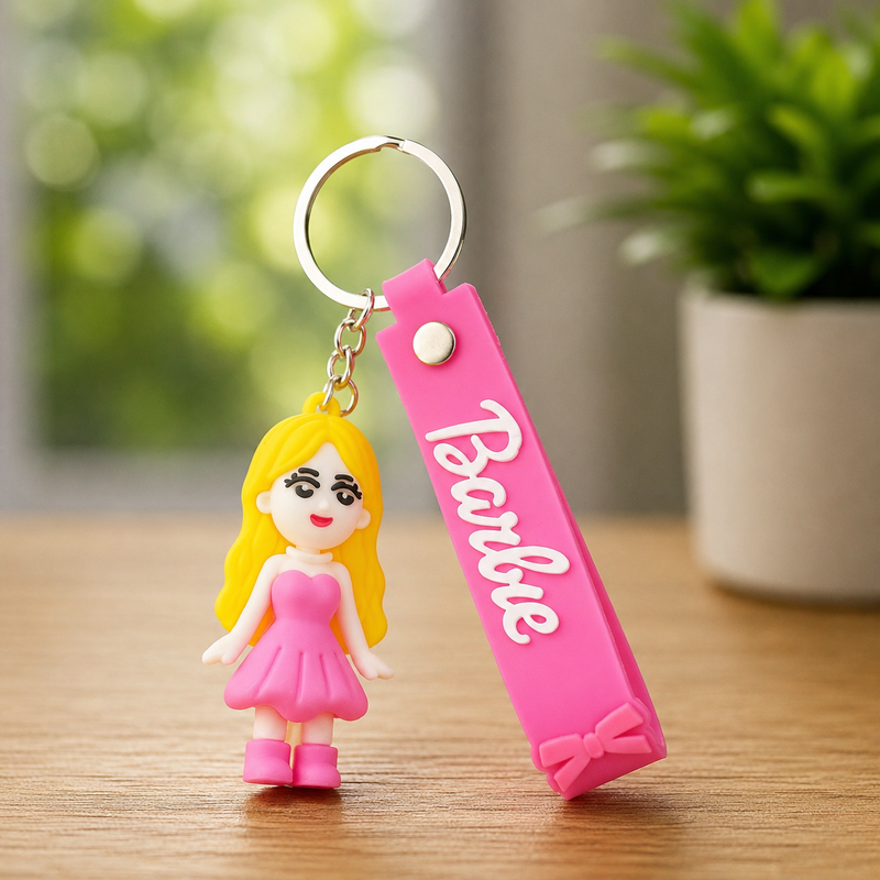 Barbie Silicone Keychains