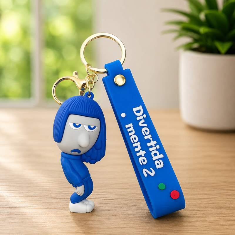 Inside Out Silicone Keychains
