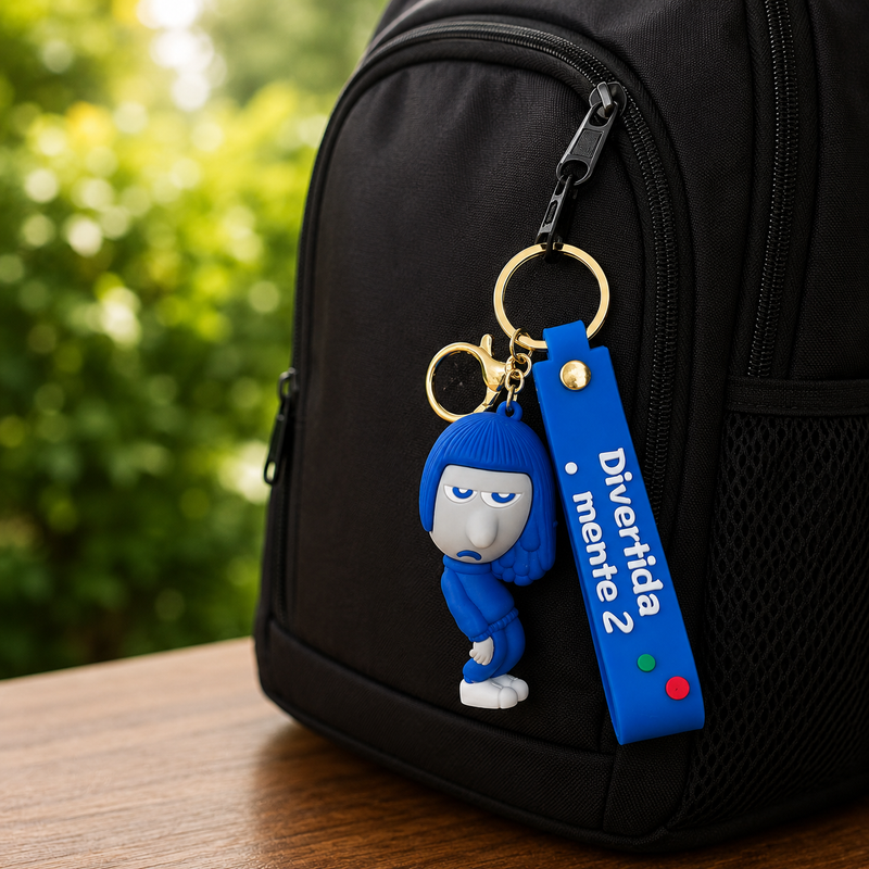 Inside Out Silicone Keychains
