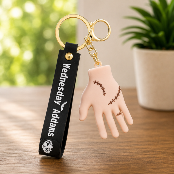 Wednesday Silicone Keychains