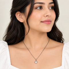 White Shell Pendant Necklace