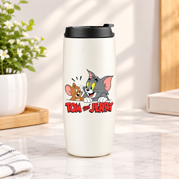 Tom and Jerry Insulated Stainless Steel Vacuum Bottle