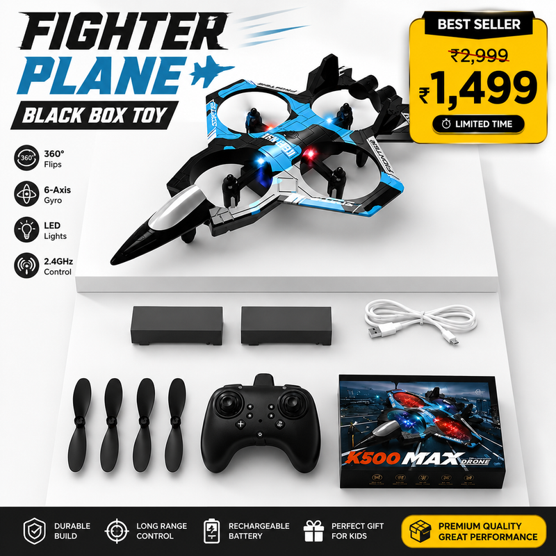 Fighter Plane Black Box Toy